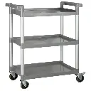 3-Tier Utility Carts with Brakes