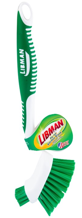 Libman Big Job Kitchen Brush with Built-In Scraper