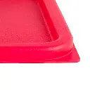 PE Square Cover, Red,Fits 6 & 8qt