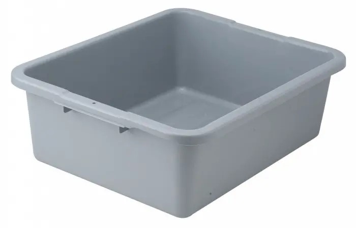 7" Dish Box, Heavy-duty, Gray
