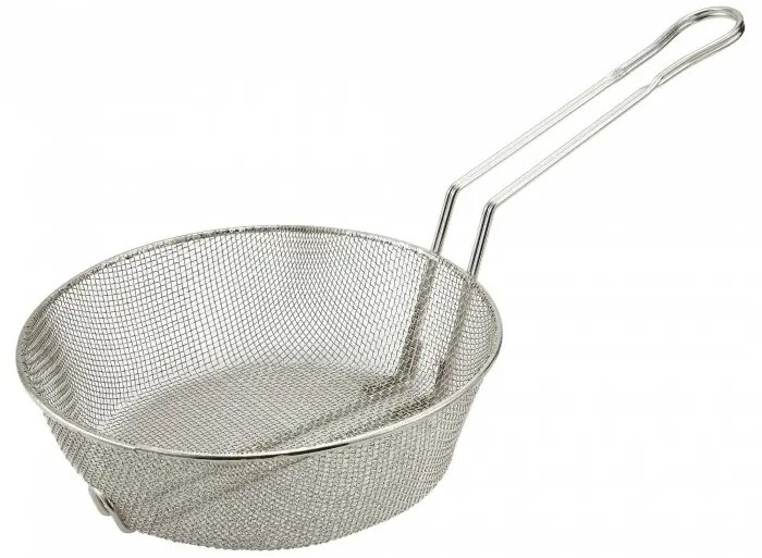 10" Culinary Basket, Fine Mesh, Nickel Plated
