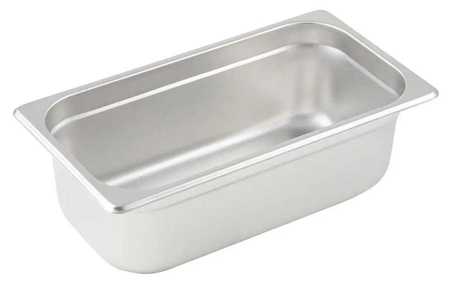 Anti-jam Steam Pan, 1/4 Size, 6", 25 Ga S/S