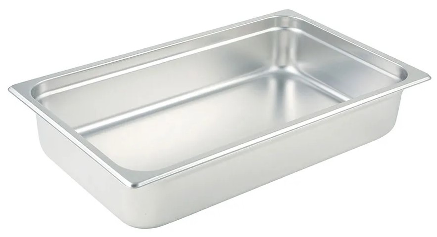 Anti-jam Steam Pan, Full-size, 4", 22 Ga S/S