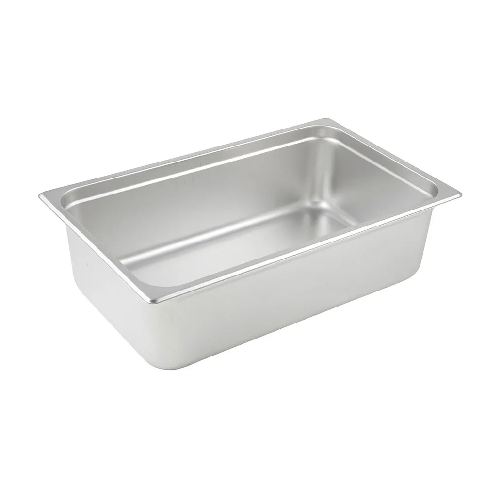 Full Size Steam Table Pan, 6" Deep, Anti-Jam, Stainless Steel, NSF