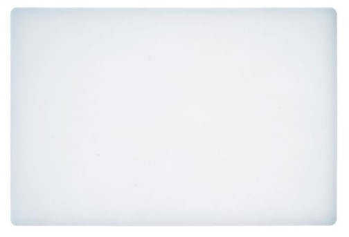 Cutting Board, 12" x 18" x 1/2", polyethylene, white, NSF, 