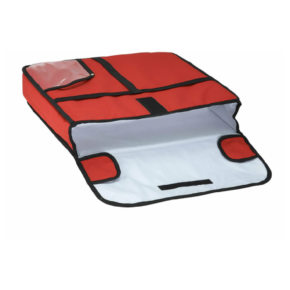 Pizza Delivery Bag - 20" x 20" x 5", Polyester, Red