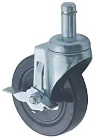 5" Casters For Wire Shelves with Brake