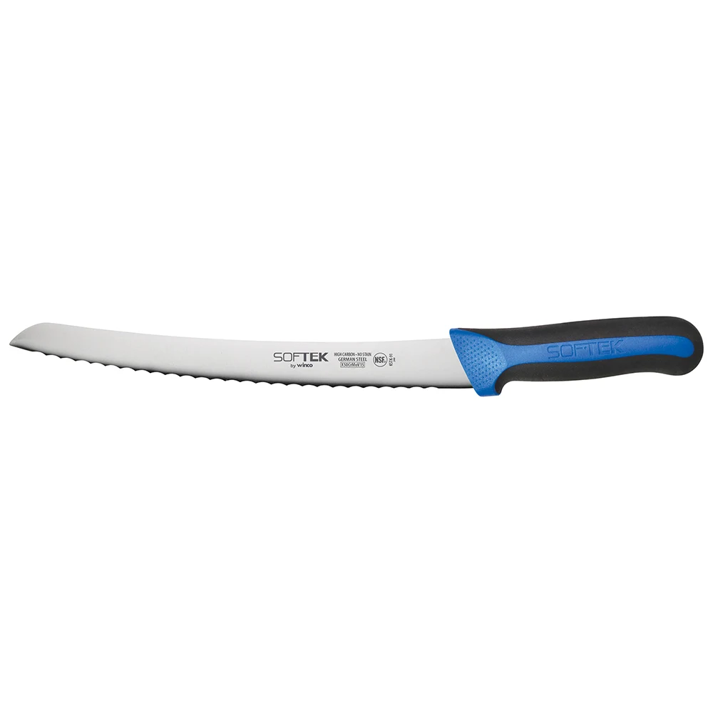 Sof-Tek 9 1/2" Serated High Carbon German Steel Bread Knife with TPR Handle