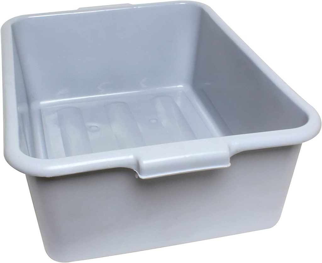 Bus Tub, 7" Deep, Gray