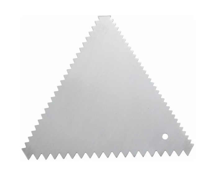 6-Piece Stainless Steel Triangle Decorating Combs Set