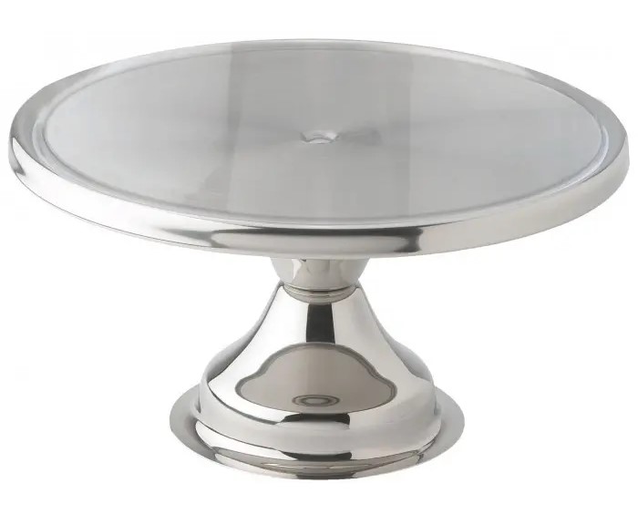Stainless Steel Round Cake Stand, 13"