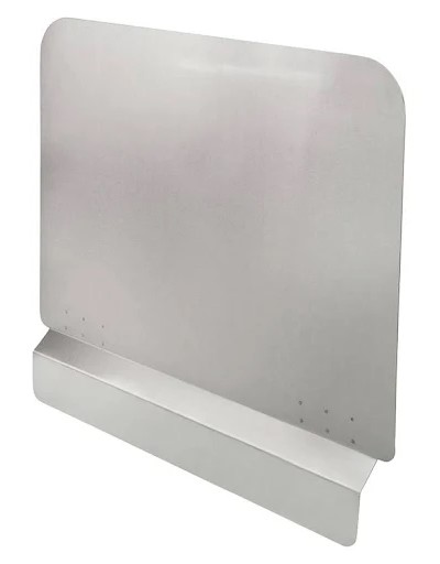 Universal Fryer Splash Guard - 20-1/2"L x 18"H, 18 G S/S