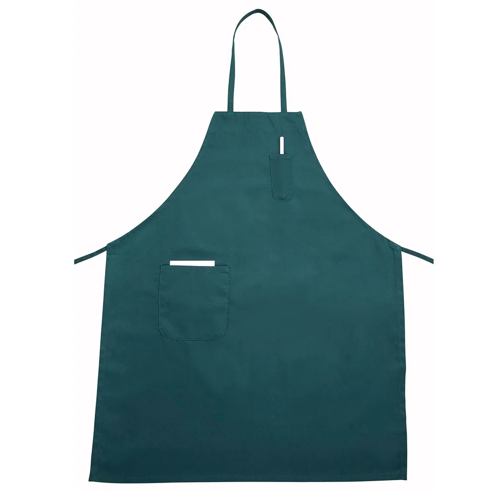 Full Length Bib Apron w/Pocket, Light Green