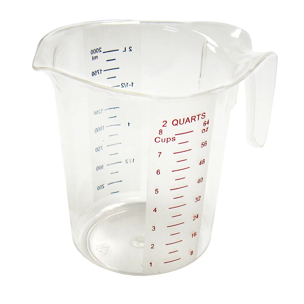 Polycarbonate Measuring Cups, 2 QT