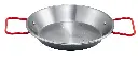 Paella Pan, Polished Carbon Steel, 14-1/8" 