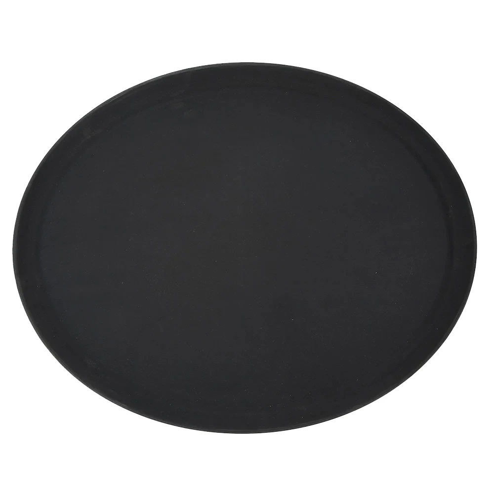 Winco Easy-Hold Black Rubber Lined Plastic Tray, 22" x 27" 
