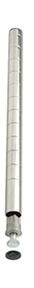 Chrome Plated Post for Wire Shelves, 86" H