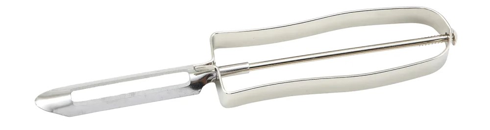 Vegetable Peeler, 7-1/2" long, plastic handle, carded
