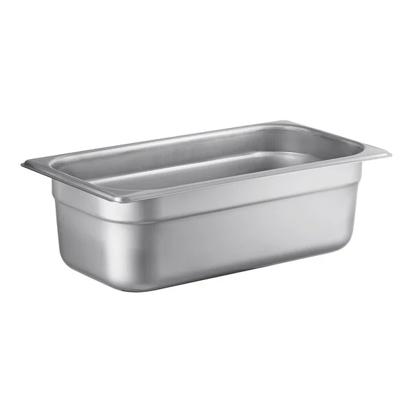 HiendL Anti-Jam 1/3 Size Steam Table Pan, 6" Deep, S/S, 22 Gauge, NSF