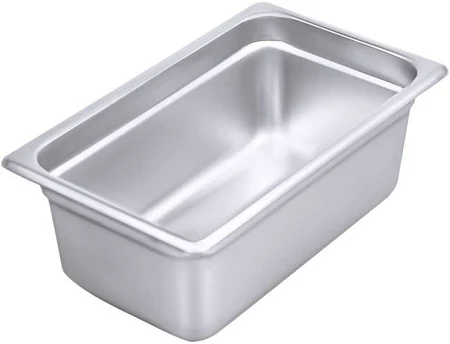 HiendL Anti-Jam 1/3 Size Steam Table Pan, 4" Deep, S/S, 22 Gauge, NSF