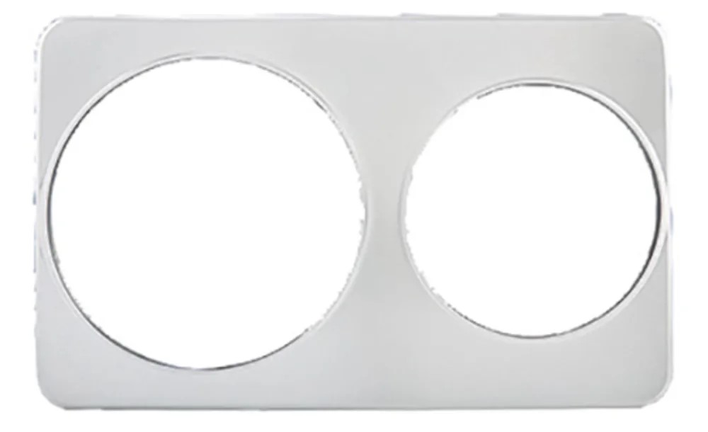 2 Hole Steam Table Adapter Plate - 8 3/8" (7 QT) and 10 3/8" (11 QT)