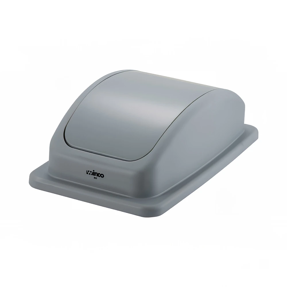 Rectangle Dome Trash Can Lid, Gray