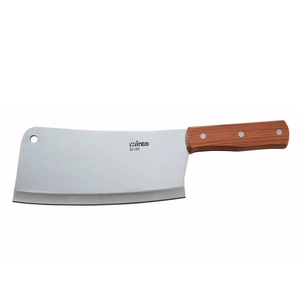 Heavy-Duty Chinese Cleaver w/ Wooden Handle
