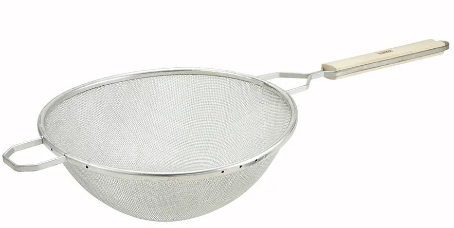 10 1/4" Stainless Steel Medium Single Mesh Strainer