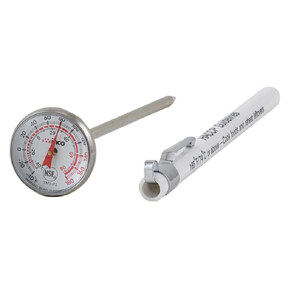 Pocket Test Thermometer, Dial Type w/ Case & Clip, -40 to 180-Temperature Range