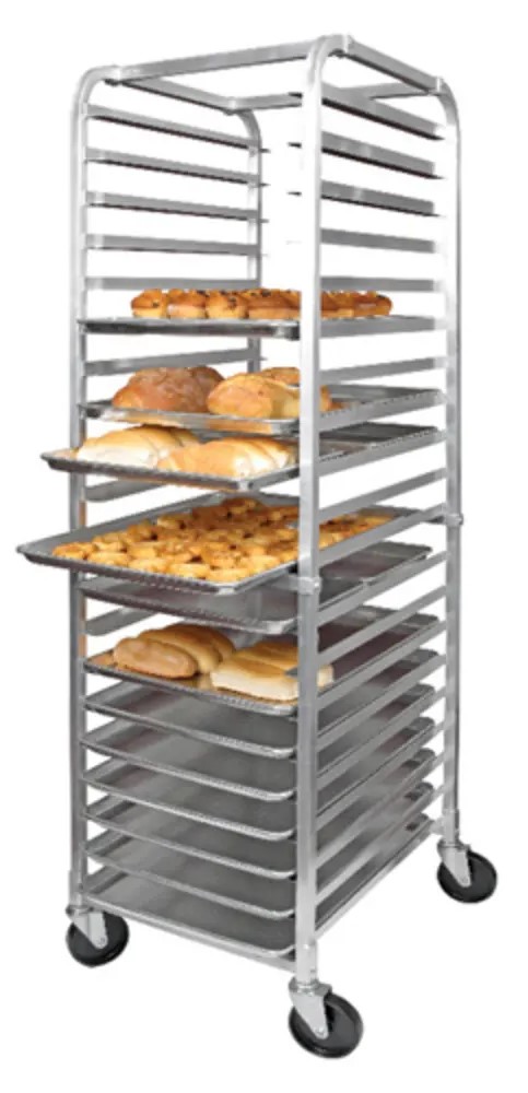 20 Tier Aluminum Rack with Brakes