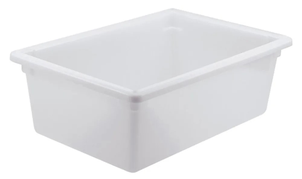 White Food Storage Container, 18" x 26" x 6" deep