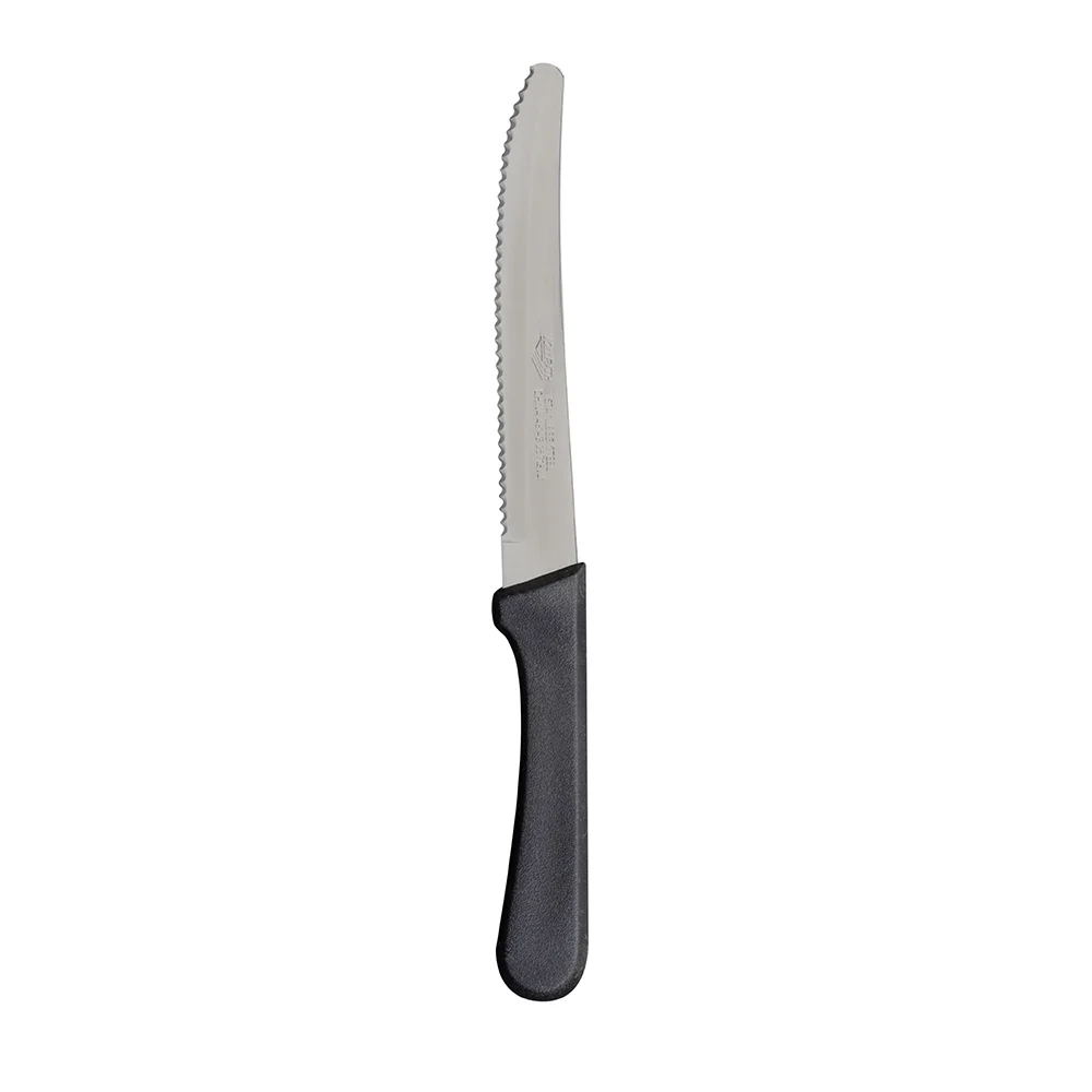 Round Tip Steak Knife w/ 5-in Blade & Plastic Handle