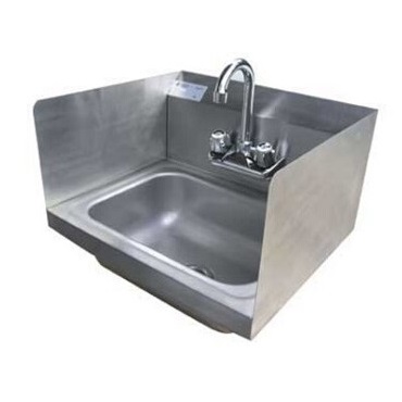Stainless Steel Hand Sink with Sidesplash