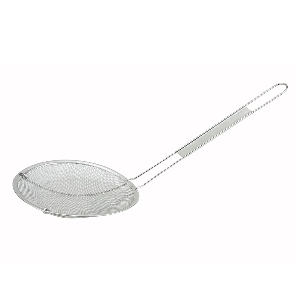 Round Single Mesh Skimmer, 6.5", Stainless Steel