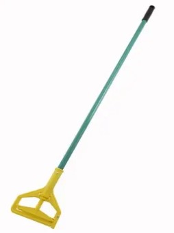  Mop Handle, Plastic, Side Release w/ 60" Metal Handle