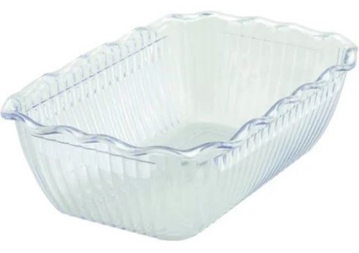 Deli Crock, Medium, 10" x 7" x 3", Clear