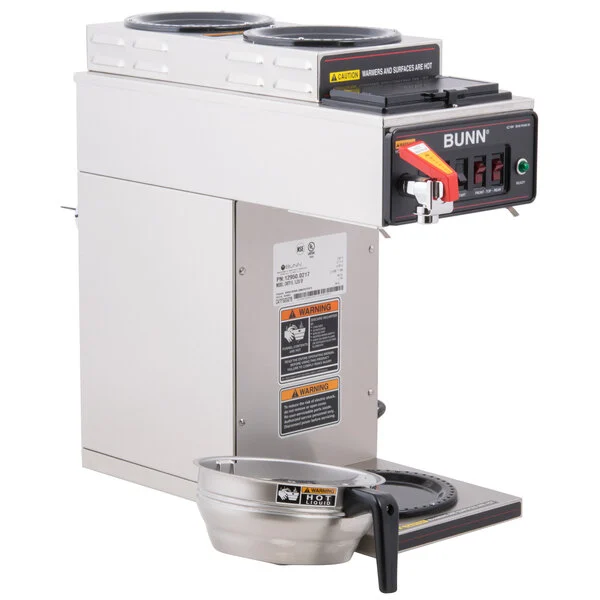 Bunn 3 Burner Digital Coffee Brewer, Model# CDBCF15, Used
