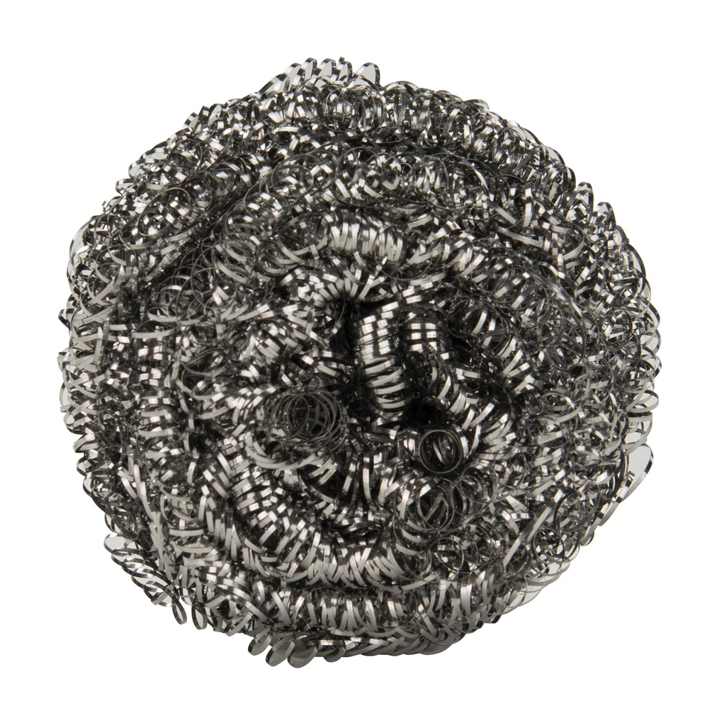 Winco Stainless Steel Scrubbing Sponge - 50 grams, 12 pcs/Pk