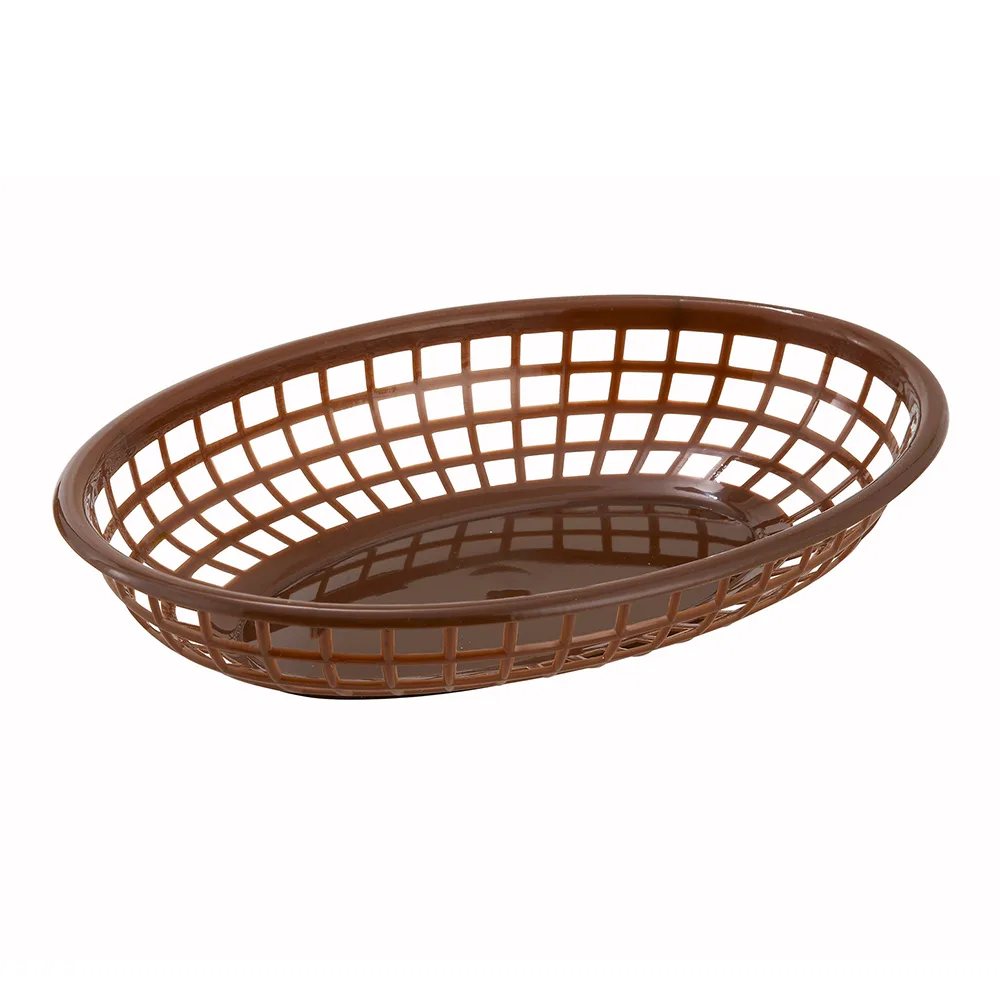 Oval Fast Food Baskets/ Brown