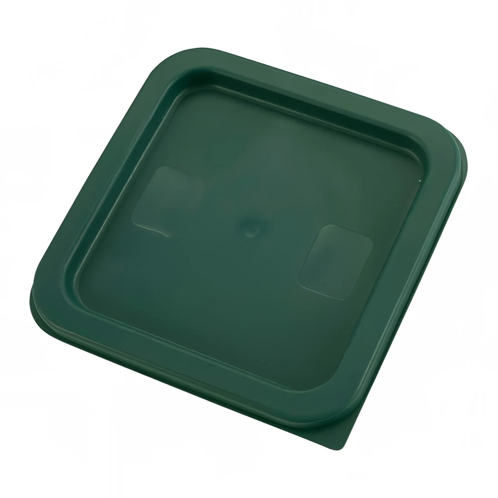 PE Square Cover/ Green/Fits 2 & 4qt
