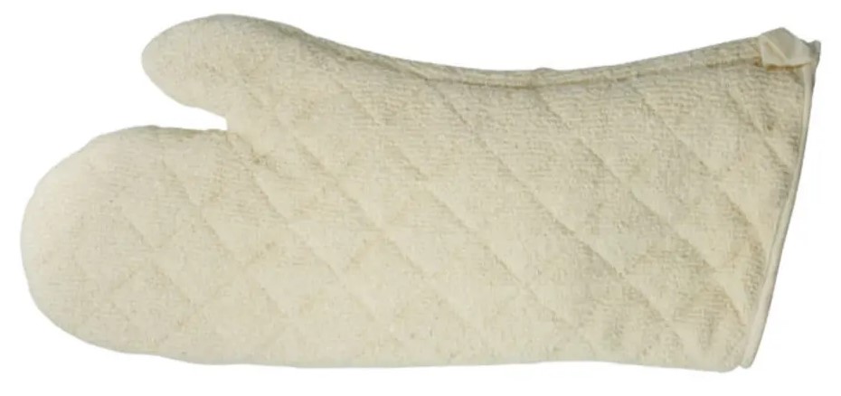 Oven Mitt, Terry Cloth with Silicone Lining - 17"