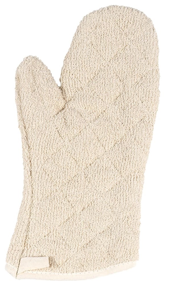 Oven Mitt, Terry Cloth with Silicone Lining - 13"