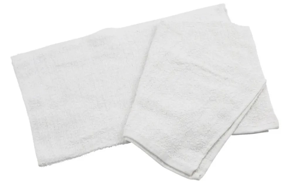 Winco Cotton Bar Towel, 16" x 19", White (Dozen)
