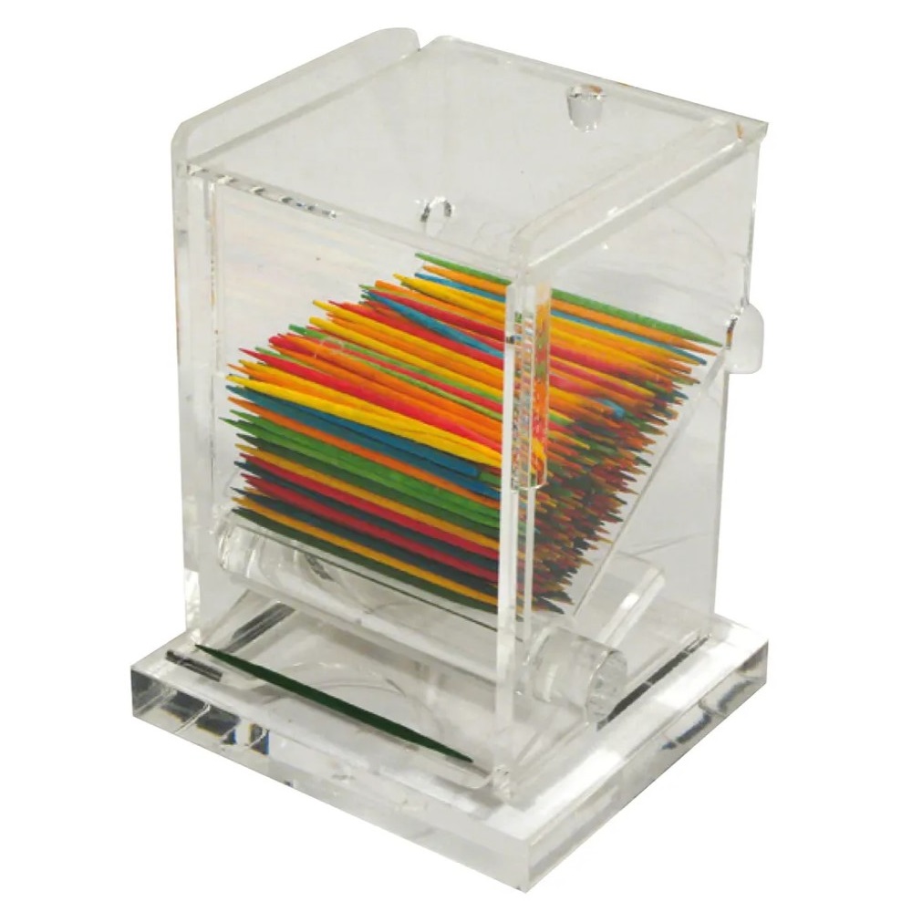3''x2 1/2''x4'' Acry Toothpick Dispenser
