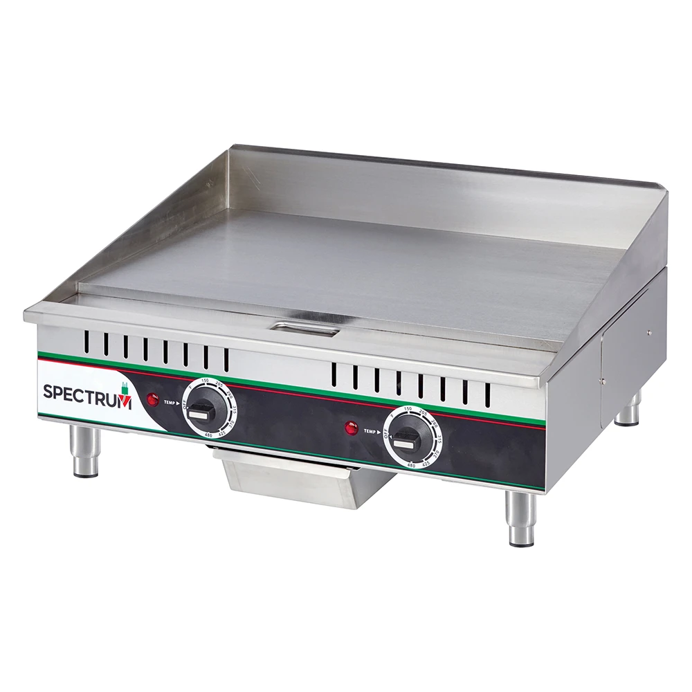 Spectrum™ Electric Griddle, 24", 240 Volts, with Plug and Lead