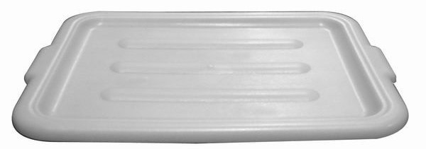 Bus Box/Tub Cover, stackable, freezer safe, high‐density polyethylene, white, NSF