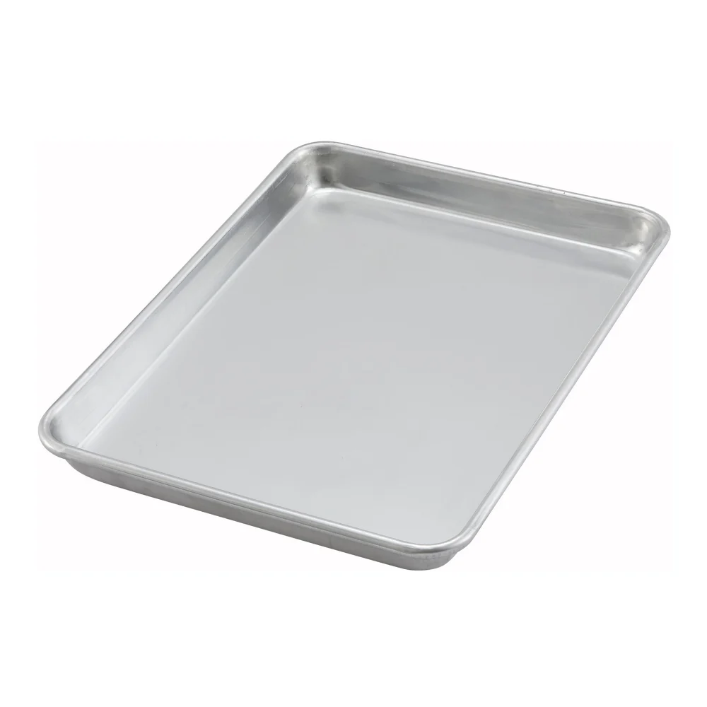 Sheet Pan, 1/4 Size, 9.5"x13", Open Bead, 16 Gauge, Aluminum, NSF
