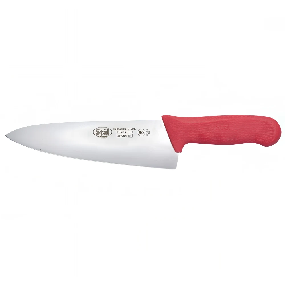 Stal 8" Chef''s Knife, Red PP Hdl