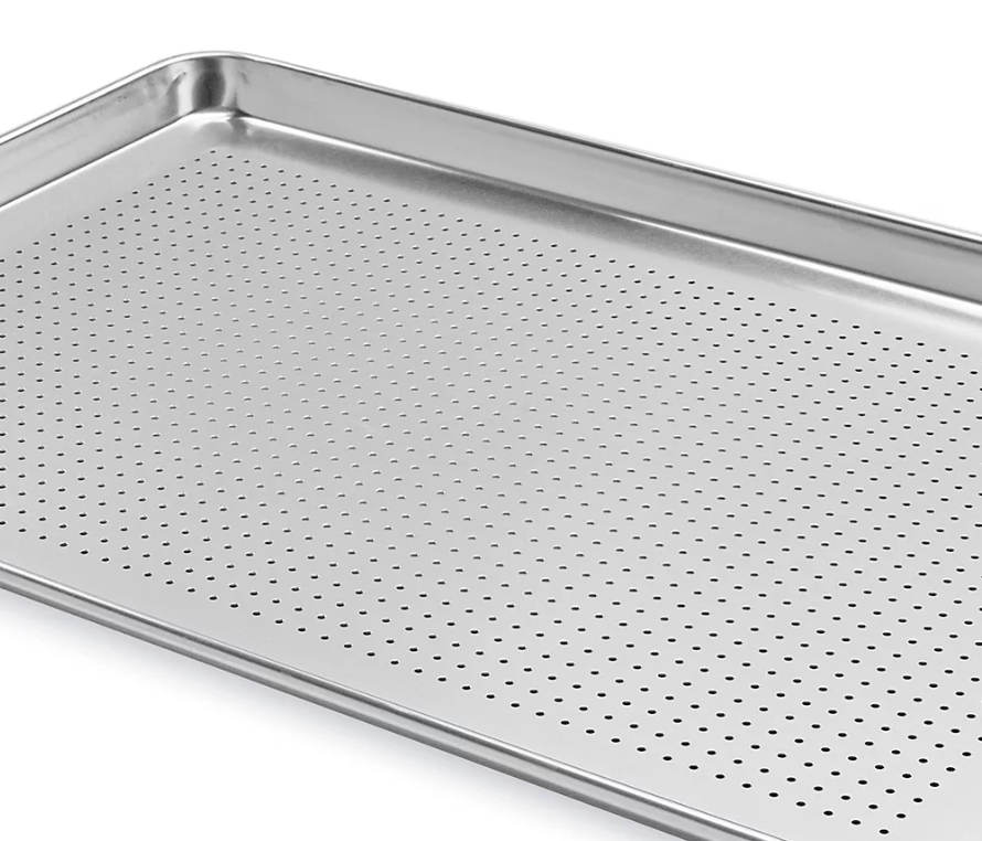 18" x 26", Full Size Sheet Pan, Perforated, Aluminum, Oven Safe
