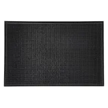Bar Service Mat, 18" x 12", Black